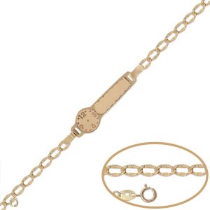 Pulsera oro 18kl reloj – 13cm