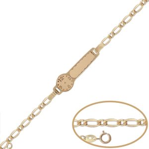 Pulsera oro 18kl reloj – 13cm