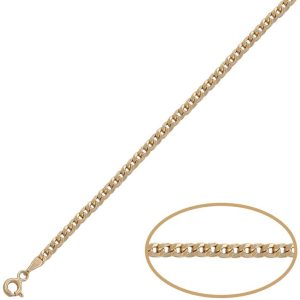 Pulsera oro 18kl barbada hueca – 3mm