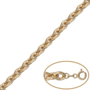 Pulsera oro 18kl rolot hueco – 8mm