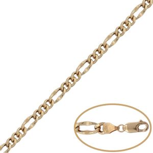 Pulsera oro 18kl hueca 3×1 – 6mm