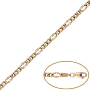 Pulsera oro 18kl hueca 3×1 – 4mm