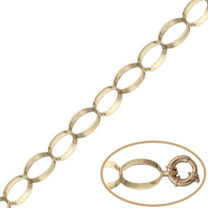 Pulsera oro 18kl oval