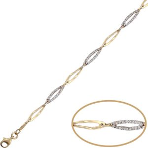 Pulsera oro 18kl circonitas