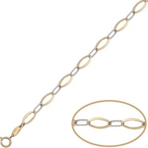 Pulsera oro 18kl bicolor