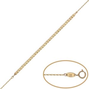 Pulsera oro 18kl bolas talladas