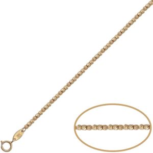 Pulsera oro 18kl bolas talladas