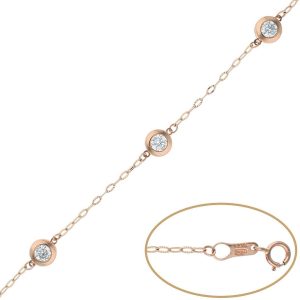 Pulsera chatones oro 18kl – 7mm-*** agotado
