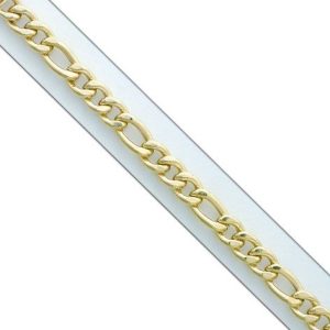 Pulsera oro 18kl hueca 3×1 – 11mm