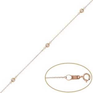 Pulsera oro 18kl chatones – 3.50mm