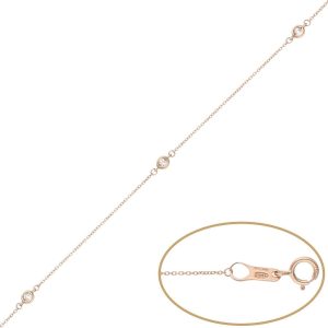 Pulsera oro 18kl chatones – 3mm