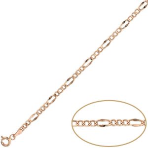 Pulsera oro 18kl hueca 3×1 – 3.50mm