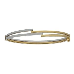 Brazalete oro 18kl bicolor