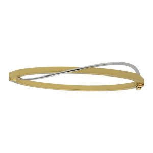 Brazalete oro 18kl bicolor