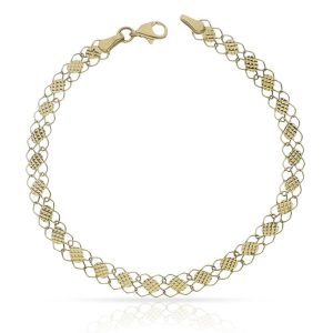 Pulsera oro 18kl tallada – 5mm