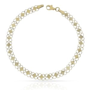 Pulsera oro 18kl tallada – 5mm