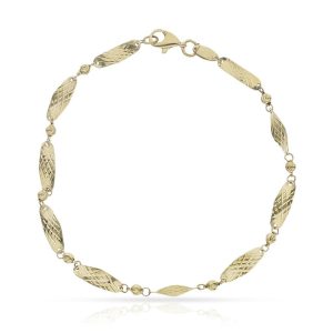 Pulsera oro 18kl tallada – 4mm