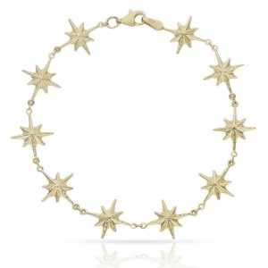 Pulsera oro 18kl rosa de los vientos – 12mm