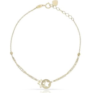 Pulsera oro 18kl estrellas