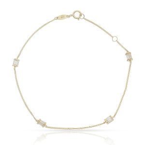 Pulsera oro 18kl circonitas