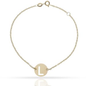 Pulsera oro 18kl letra – 12mm