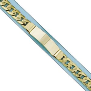 Pulsera oro 18kl barbada placa