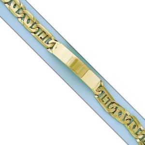 Pulsera oro 18kl fundida placa