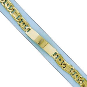 Pulsera oro 18kl fundida placa