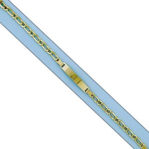 Pulsera oro 18kl – 1×1 placa