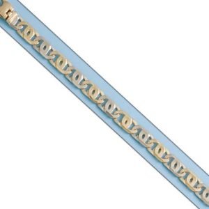 Pulsera oro 18kl bicolor fundida – agotado temporalmente