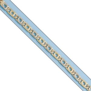 Pulsera oro 18kl bicolor fundida