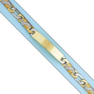 Pulsera oro 18kl fundida placa