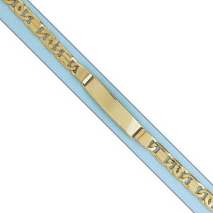 Pulsera oro 18kl fundida placa