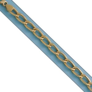 Pulsera oro 18kl hueca figaro