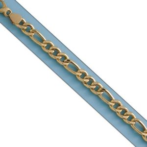 Pulsera oro 18kl hueca 3×1