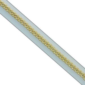 Pulsera oro 18kl hueca barbada