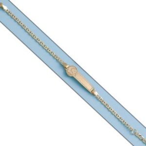 Pulsera oro 18kl elefante ancla