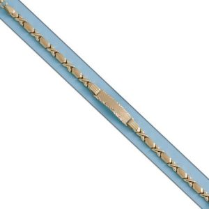 Pulsera oro 18kl placa