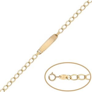 Pulsera oro 18kl placa