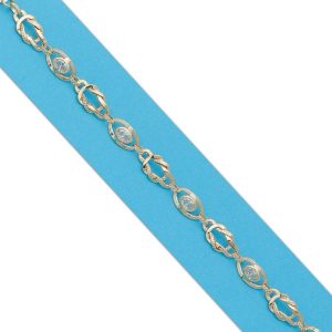 Pulsera oro 18kl circonitas