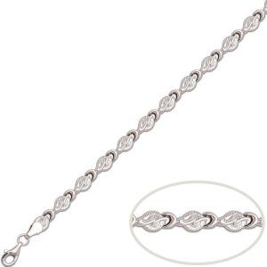 Pulsera oro blanco 18kl