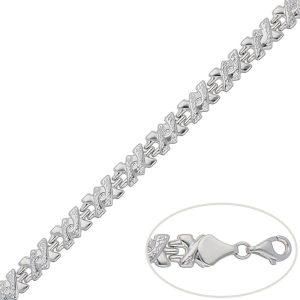 Pulsera oro blanco 18kl