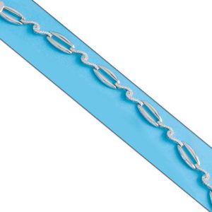 Pulsera oro blanco 18kl circonitas