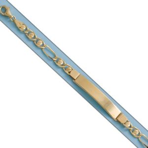 Pulsera oro 18kl fundida placa