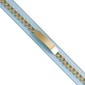 Pulsera oro 18kl fundida placa