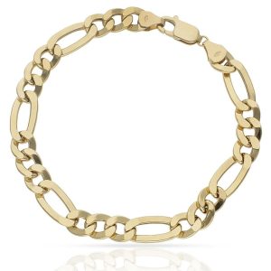 Pulsera oro 18kl hueca 3×1