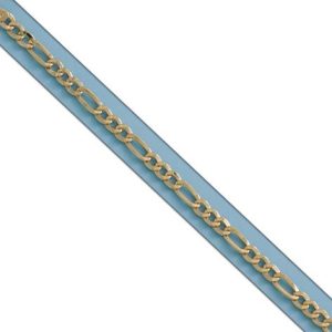 Pulsera oro 18kl hueca 3×1