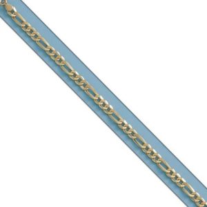 Pulsera oro 18kl hueca 3×1 – 5mm