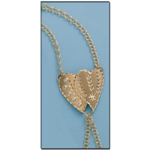 Pulsera oro 18kl dedo corazones