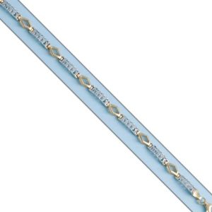 Pulsera oro 18kl bicolor